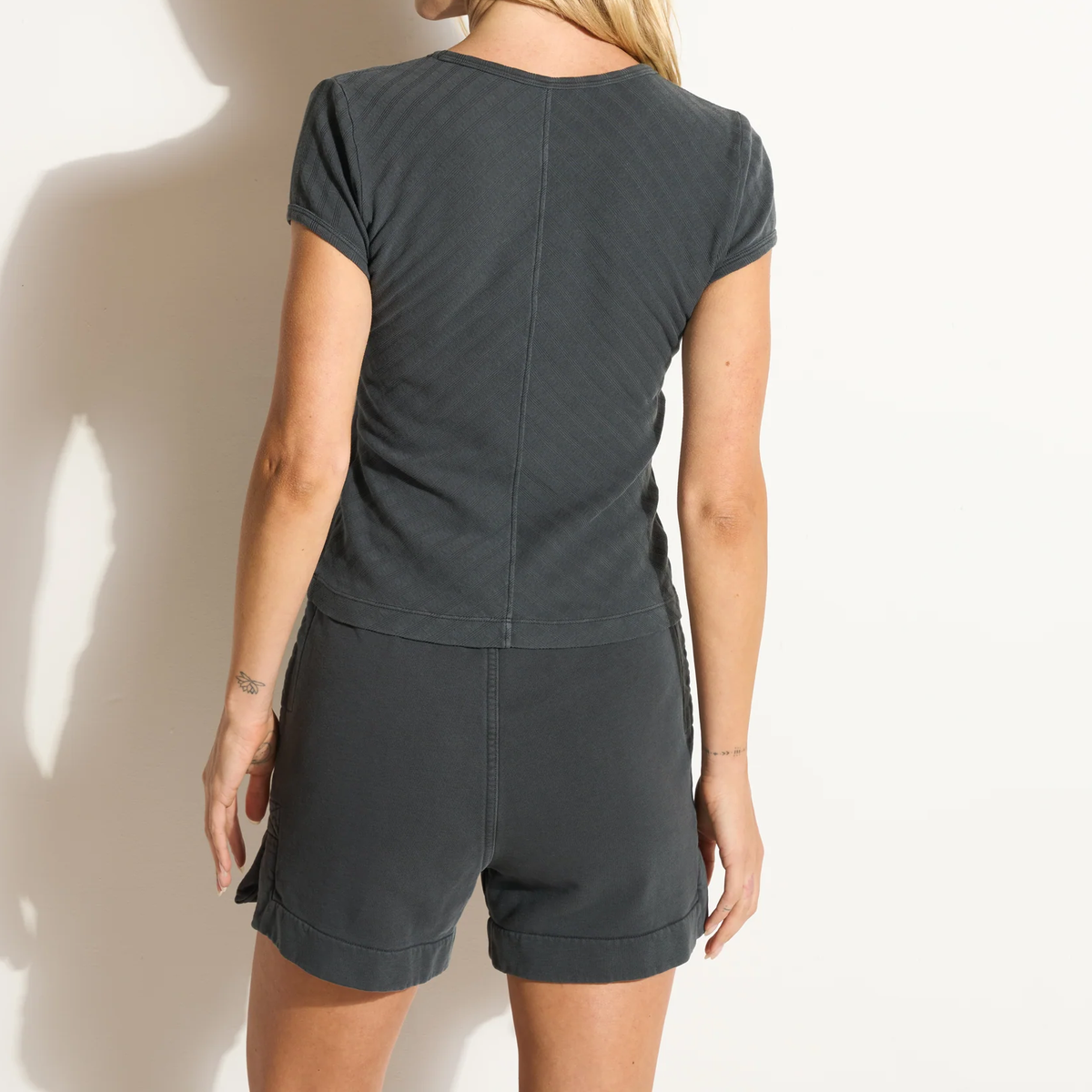 90s Inspired Slim Rib Baby Tee