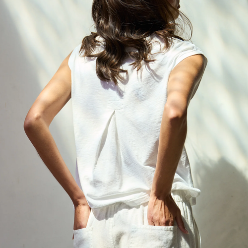 Boxy Crew Neck Muscle Tank