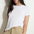 Long Length Slub Crew Neck Tee